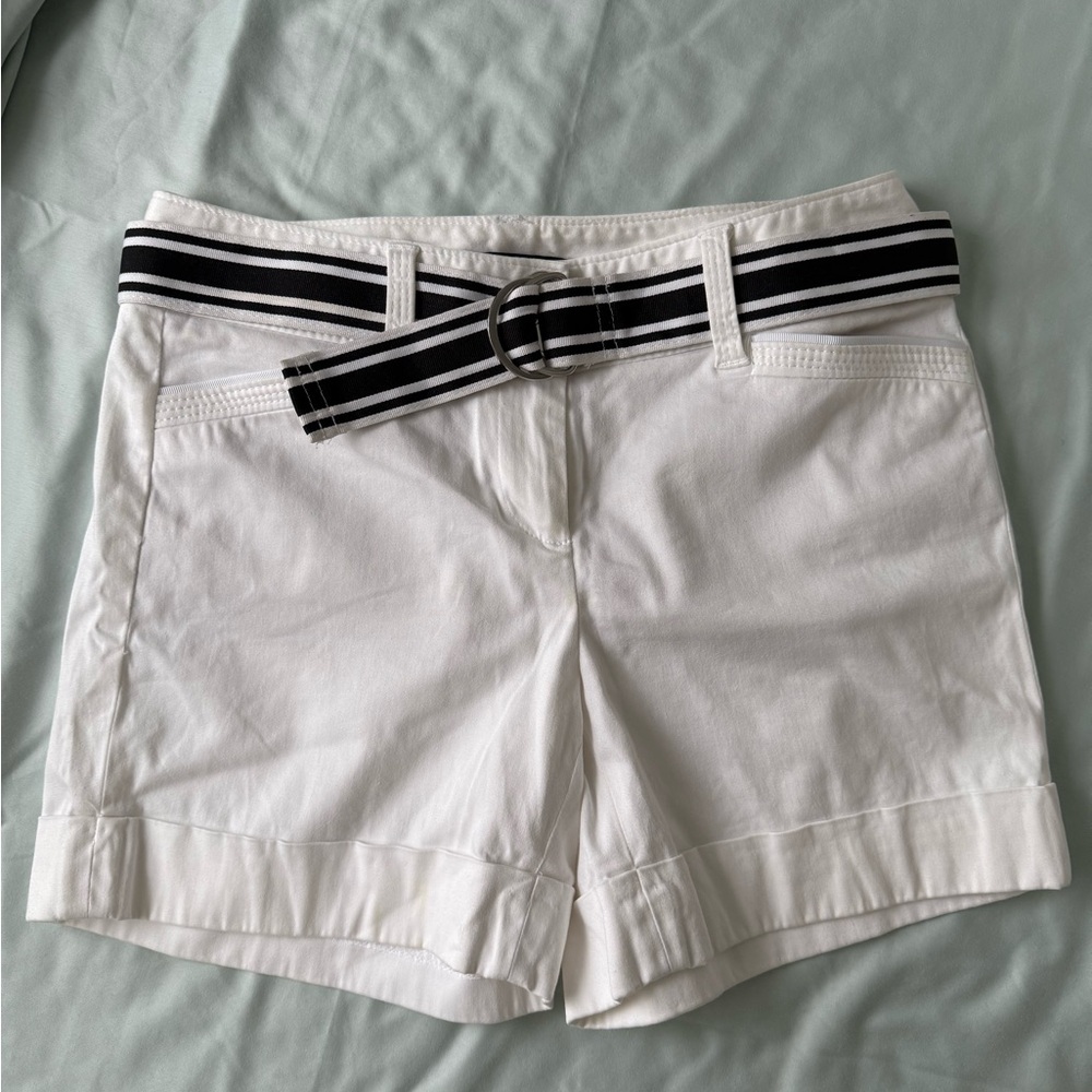 White House Black Market Bermuda Shorts with Belt